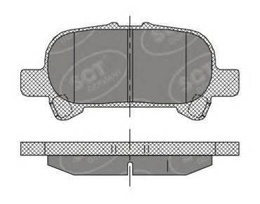 Комплект тормозных колодок, дисковый тормоз SCT Germany 24835