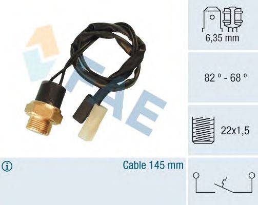 Термовыключатель, вентилятор радиатора FAE 37502