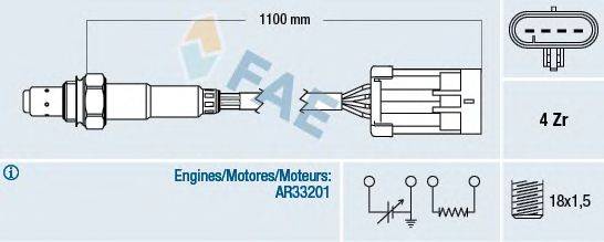 Лямбда-зонд FAE 77361