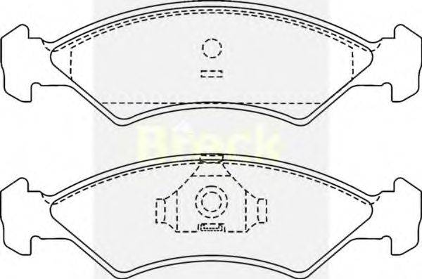 Комплект тормозных колодок, дисковый тормоз BRECK 20857