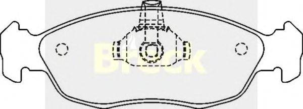 Комплект тормозных колодок, дисковый тормоз BRECK 21431