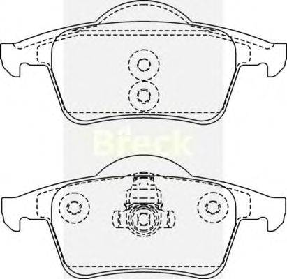 Комплект тормозных колодок, дисковый тормоз BRECK 23076