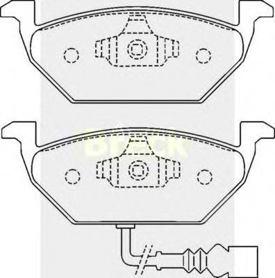 Комплект тормозных колодок, дисковый тормоз BRECK 23187