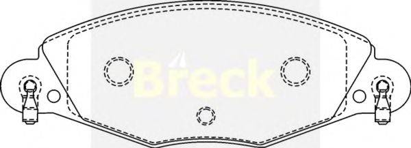 Комплект тормозных колодок, дисковый тормоз BRECK 2327300W