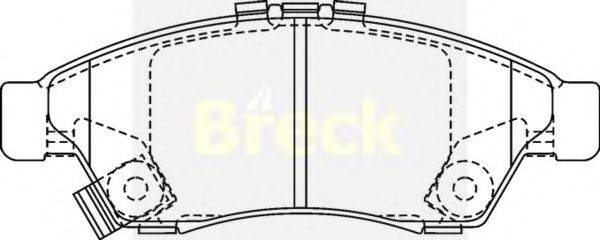 Комплект тормозных колодок, дисковый тормоз BRECK 23817 00 C