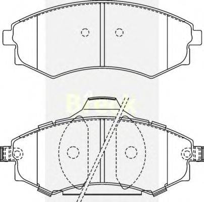 Комплект тормозных колодок, дисковый тормоз BRECK NEW086C