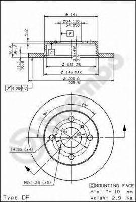 Тормозной диск BRECO BS7487