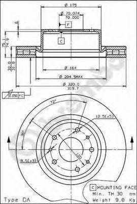 Тормозной диск BRECO BS 8108