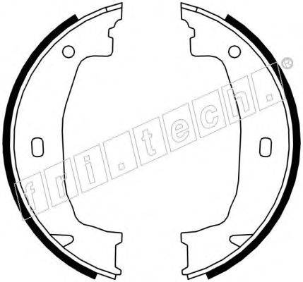 Комплект тормозных колодок, стояночная тормозная система fri.tech. 1019.028