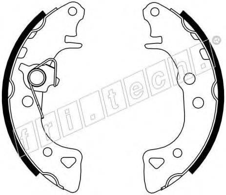 Комплект тормозных колодок fri.tech. 1022.030Y
