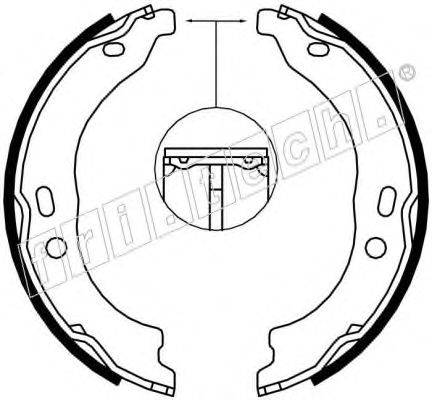 Комплект тормозных колодок, стояночная тормозная система fri.tech. 1034.118