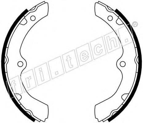 Комплект тормозных колодок fri.tech. 1047.372