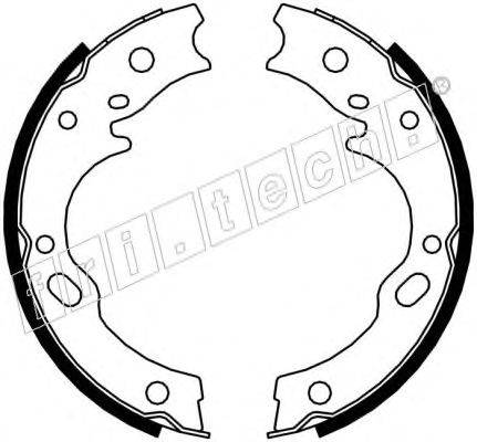 Комплект тормозных колодок, стояночная тормозная система fri.tech. 1047.375