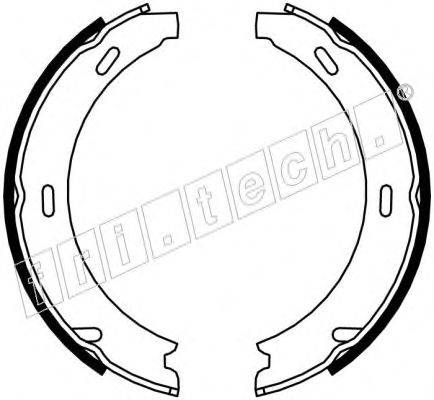 Комплект тормозных колодок, стояночная тормозная система fri.tech. 1052.117