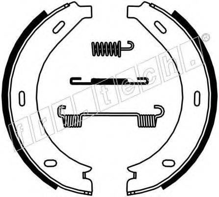 Комплект тормозных колодок, стояночная тормозная система fri.tech. 1052.123K
