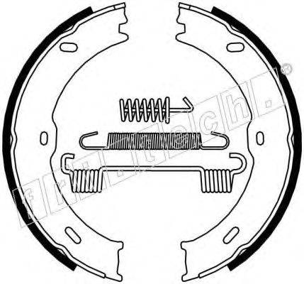Комплект тормозных колодок, стояночная тормозная система fri.tech. 1052.133K