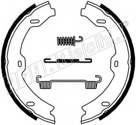 Комплект тормозных колодок, стояночная тормозная система fri.tech. 1052.134K
