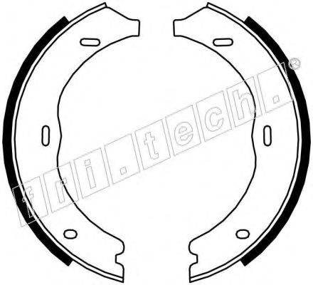 Комплект тормозных колодок, стояночная тормозная система fri.tech. 1052.135