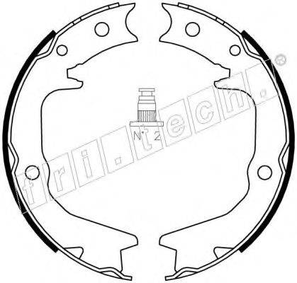 Комплект тормозных колодок, стояночная тормозная система fri.tech. 1064.177