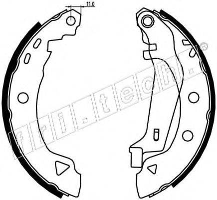 Комплект тормозных колодок fri.tech. 1088.218Y