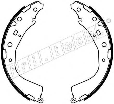 Комплект тормозных колодок, стояночная тормозная система fri.tech. 1115.319