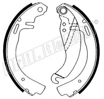 Комплект тормозных колодок fri.tech. 17035