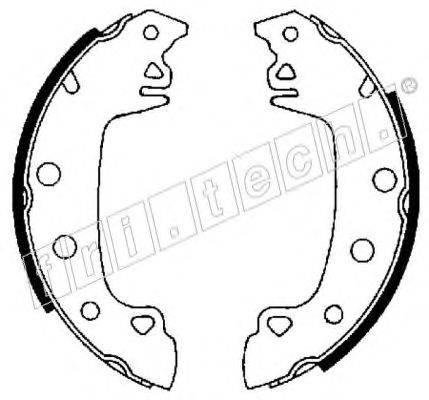 Комплект тормозных колодок fri.tech. 17081