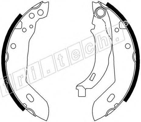 Комплект тормозных колодок fri.tech. 17113