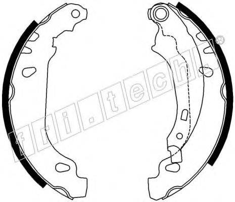 Комплект тормозных колодок fri.tech. 17161