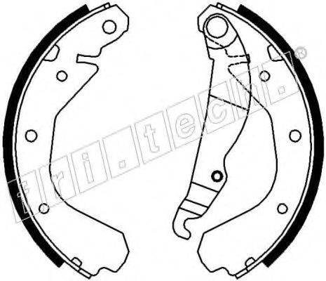 Комплект тормозных колодок fri.tech. 17173