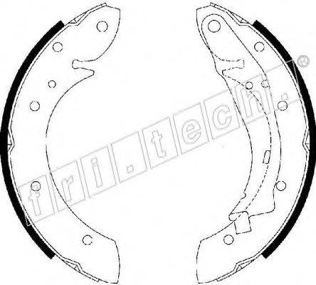 Комплект тормозных колодок fri.tech. 17178