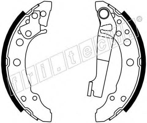 Комплект тормозных колодок fri.tech. 17188