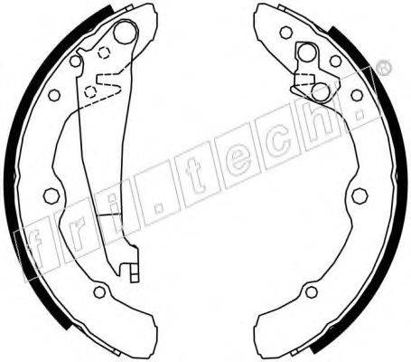 Комплект тормозных колодок fri.tech. 17194