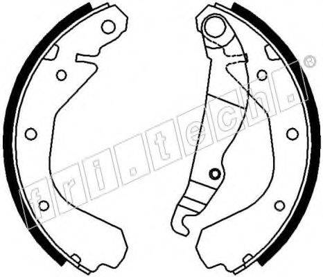 Комплект тормозных колодок fri.tech. 17226