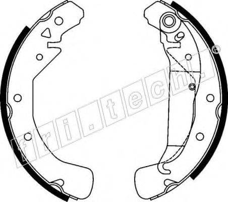 Комплект тормозных колодок fri.tech. 17247