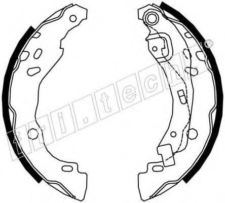 Комплект тормозных колодок fri.tech. 17279
