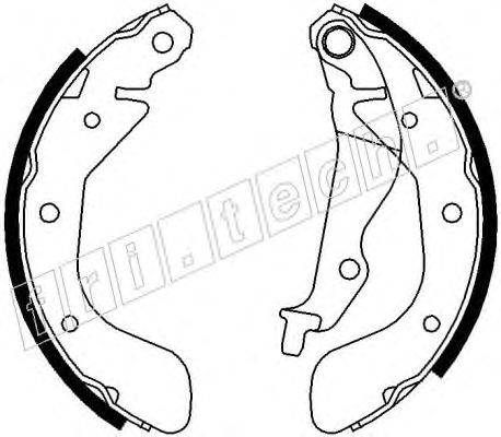 Комплект тормозных колодок fri.tech. 17293