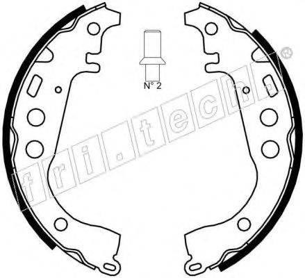Комплект тормозных колодок fri.tech. 17315