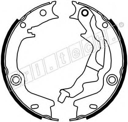 Комплект тормозных колодок, стояночная тормозная система fri.tech. 1046.223