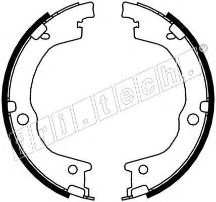Комплект тормозных колодок, стояночная тормозная система fri.tech. 1049.165