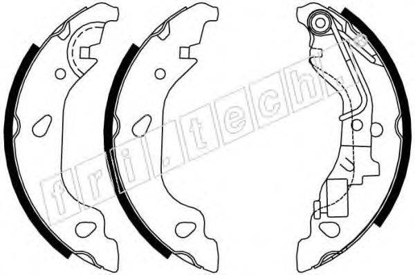 Комплект тормозных колодок fri.tech. 17383
