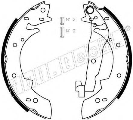 Комплект тормозных колодок fri.tech. 17406