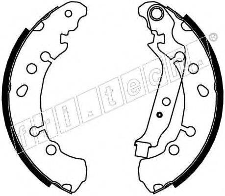 Комплект тормозных колодок fri.tech. 17422