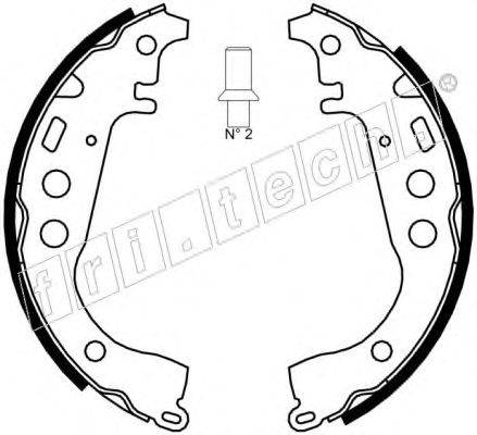 Комплект тормозных колодок fri.tech. 17451