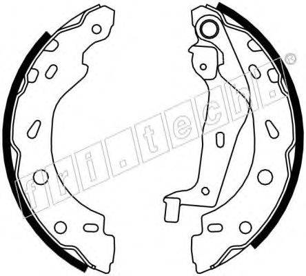 Комплект тормозных колодок fri.tech. 17452