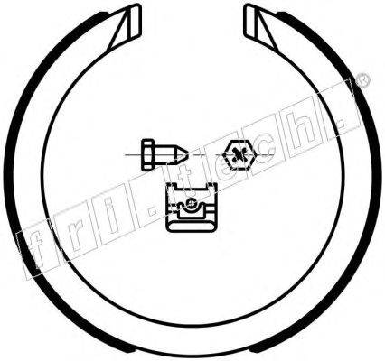Комплект тормозных колодок, стояночная тормозная система fri.tech. 1040.163K
