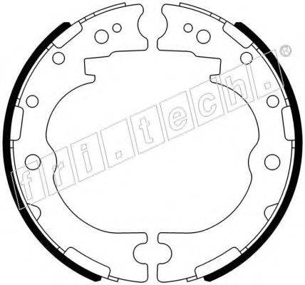 Комплект тормозных колодок, стояночная тормозная система fri.tech. 1115.332