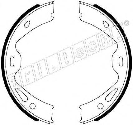 Комплект тормозных колодок, стояночная тормозная система fri.tech. 1083.005