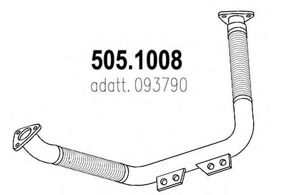 Труба выхлопного газа ASSO 505.1008