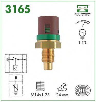 термовыключатель, сигнальная лампа охлаждающей жидкости MTE-THOMSON 3165